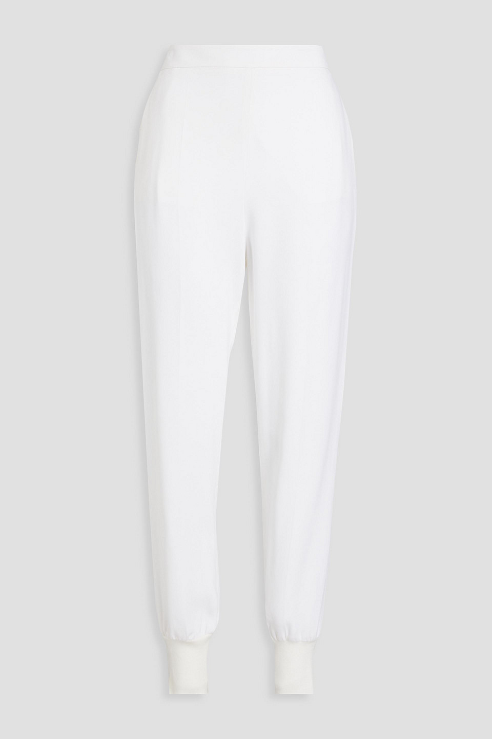 Stella Mccartney Julia Stretch-cady Track Pants In White