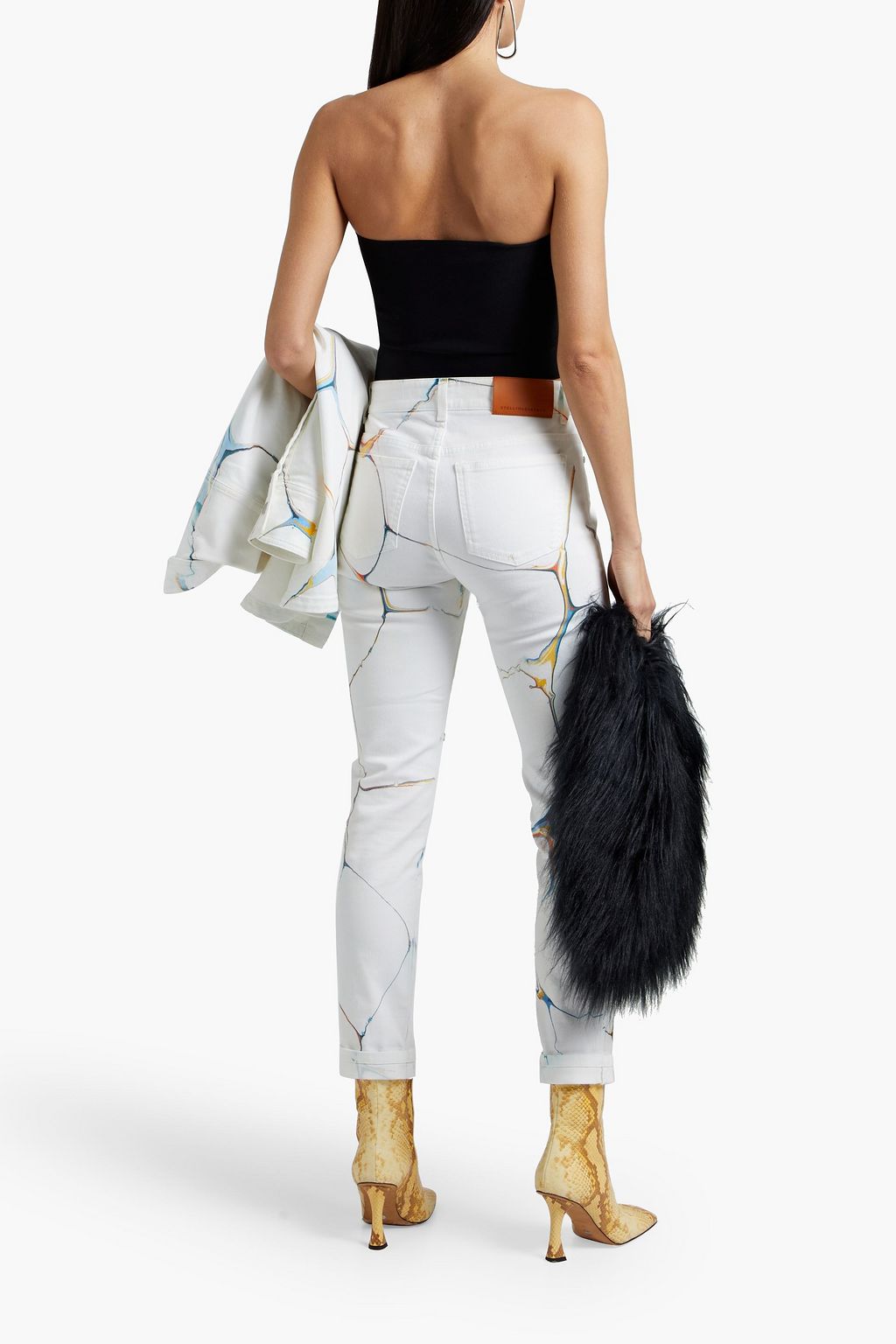 STELLA MCCARTNEY Printed mid-rise skinny jeans