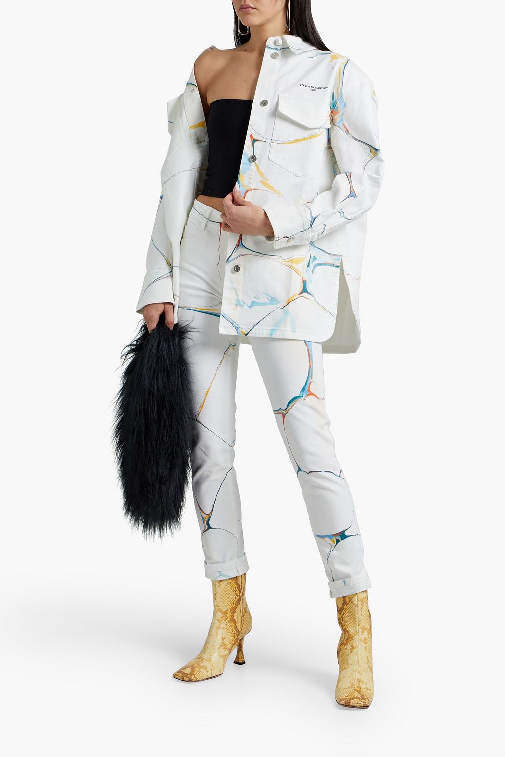 STELLA MCCARTNEY Printed mid-rise skinny jeans