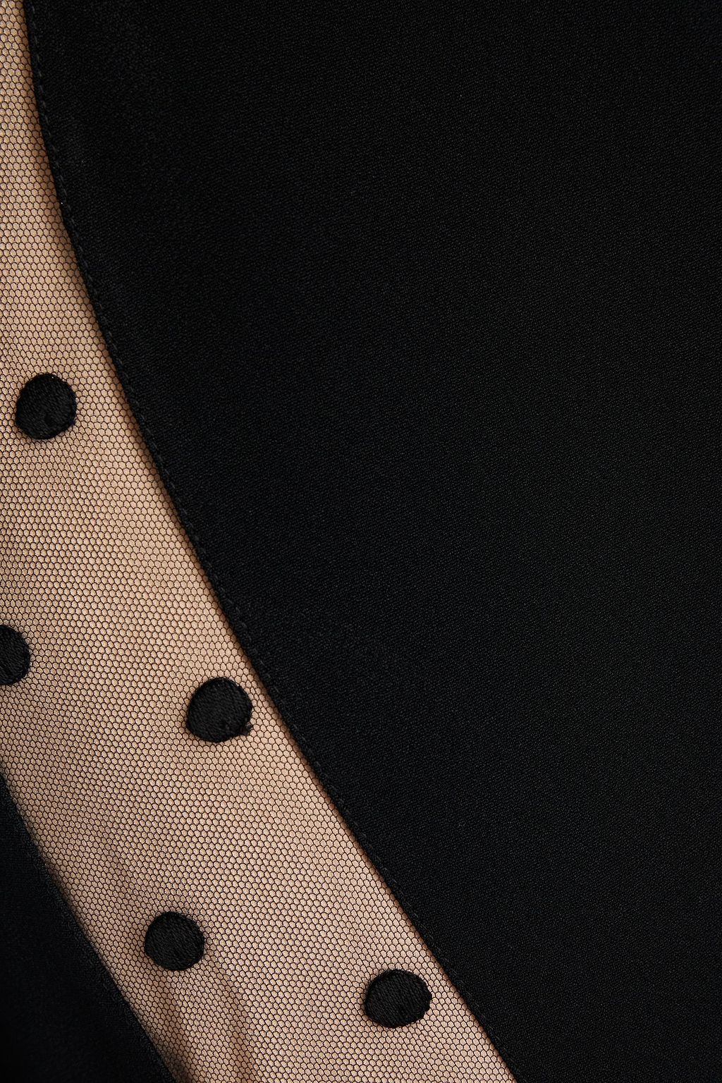 STELLA MCCARTNEY Swiss-dot tulle and crepe dress