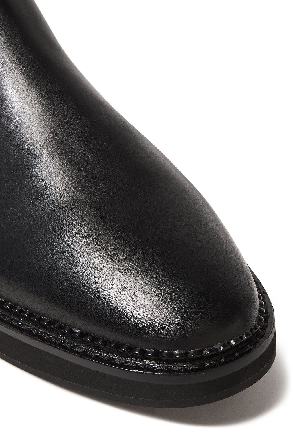 DKNY Lena buckled leather and scuba boots
