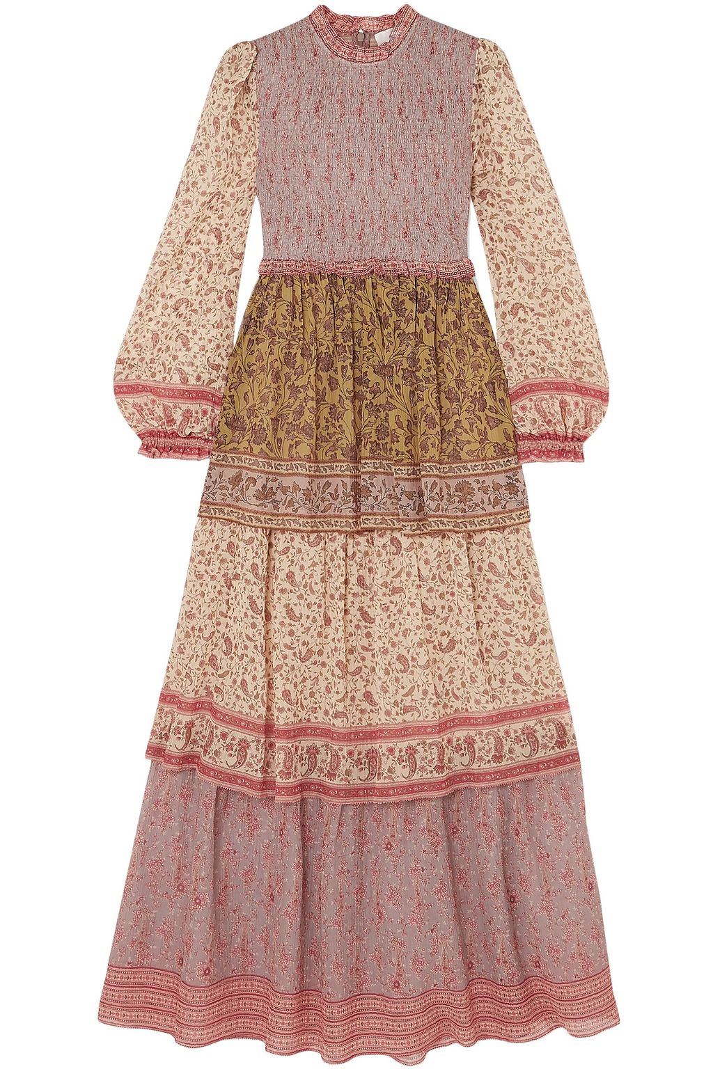 crinkle cotton maxi dress