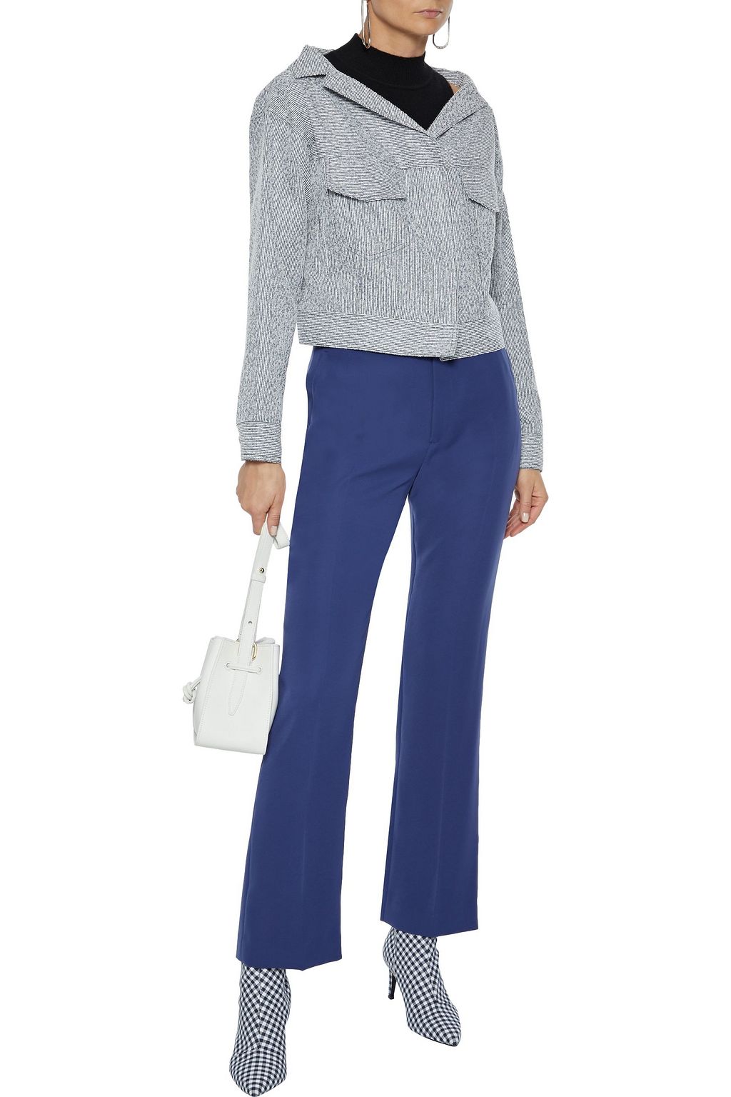 ADEAM Cady straight-leg pants
