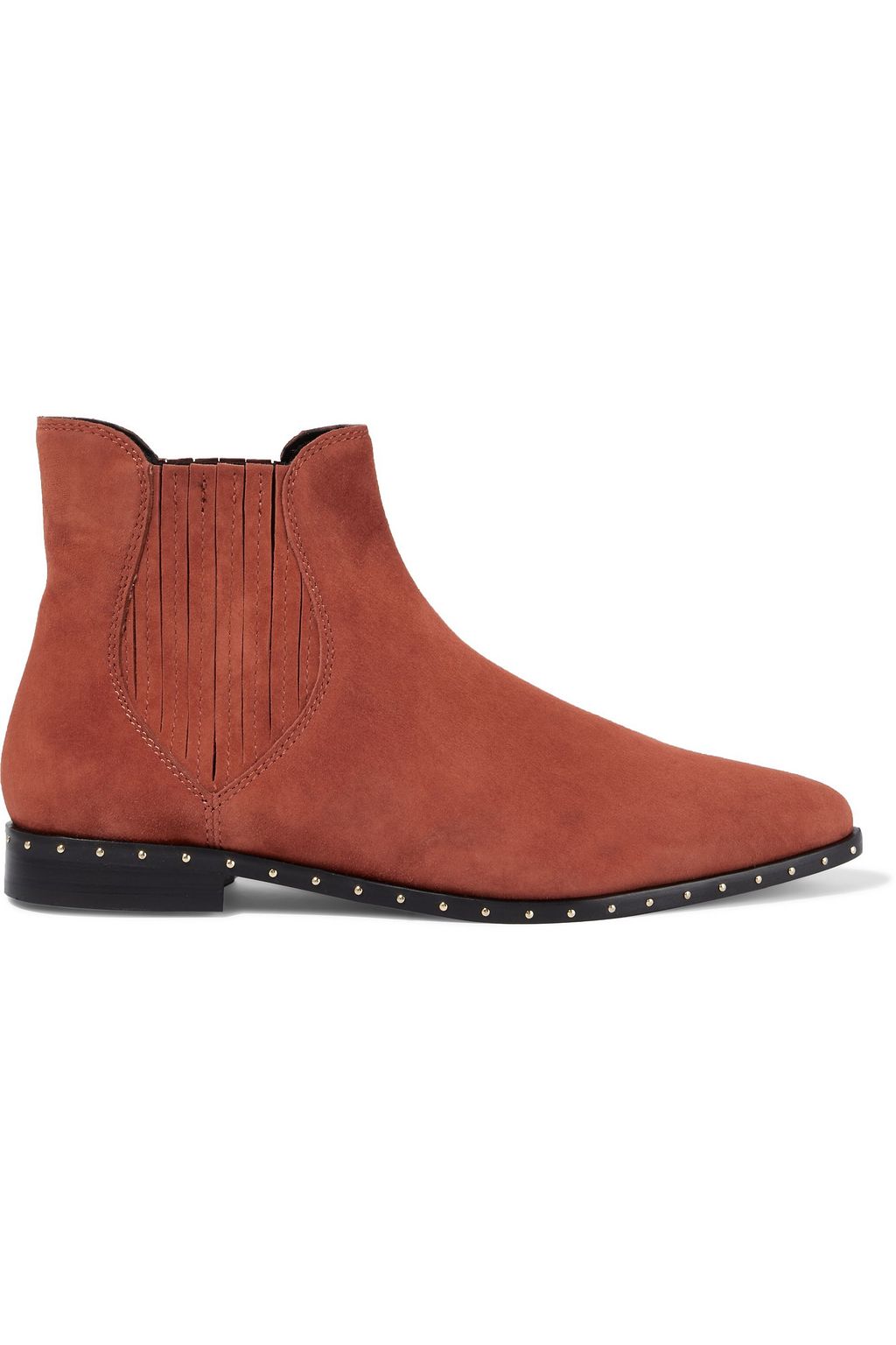 studded suede chelsea boots