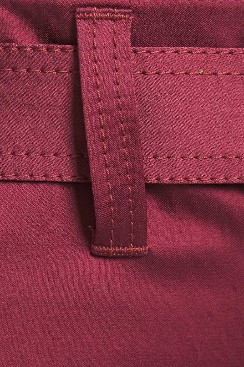 BRUNELLO CUCINELLI Belted sateen straight-leg pants