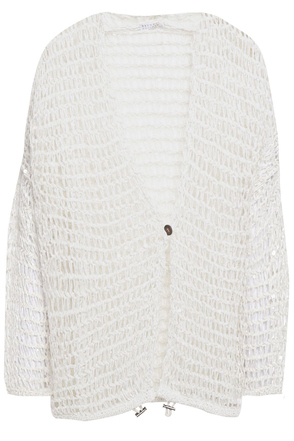 white sequin cardigan