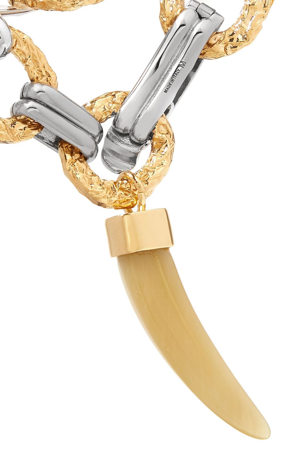 CHLOÉ Blake gold and silver-tone and resin bracelet