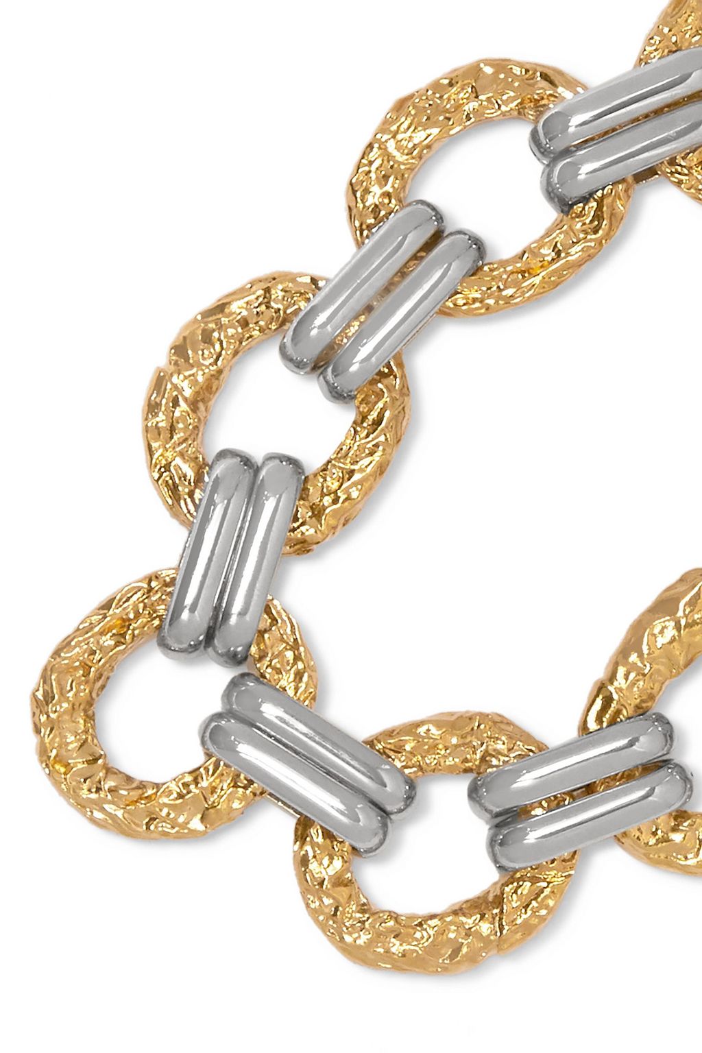 CHLOÉ Blake gold and silver-tone and resin bracelet