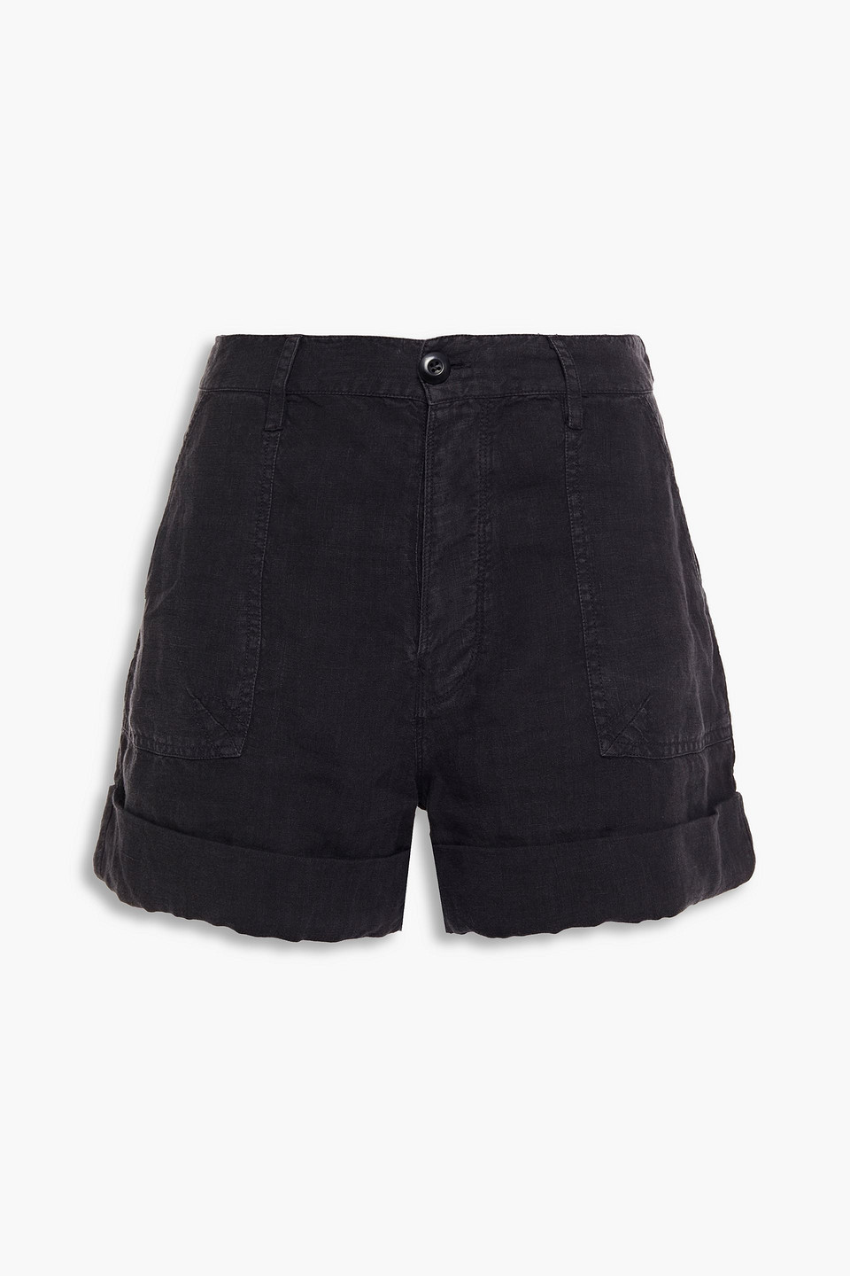 Frame Woman Le Beau Linen Shorts 