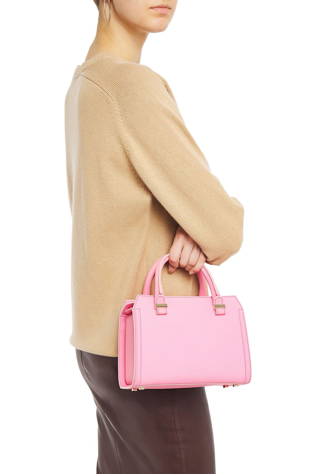 VICTORIA BECKHAM Victoria mini textured-leather tote
