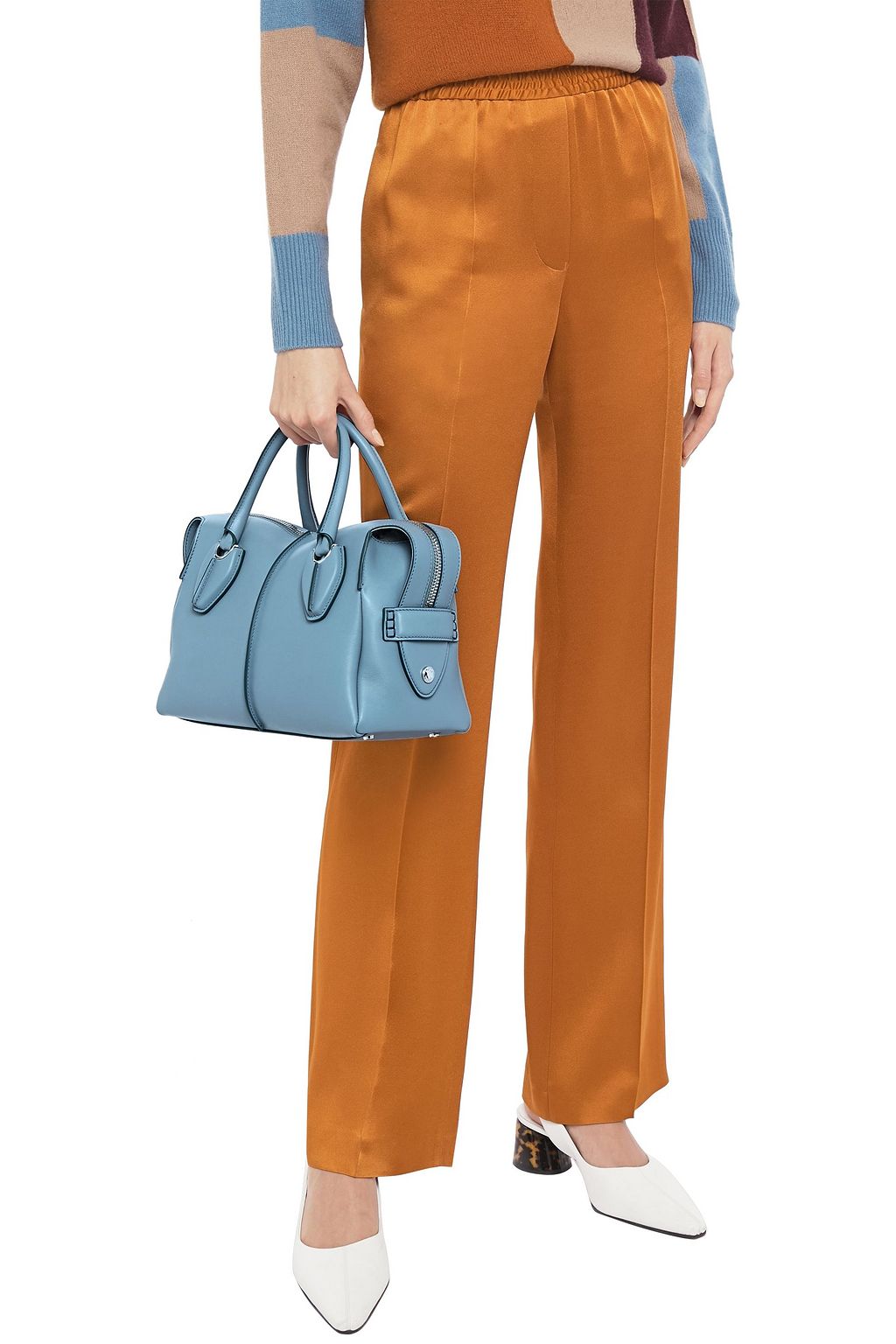 TOD'S Bauletto Zip leather tote