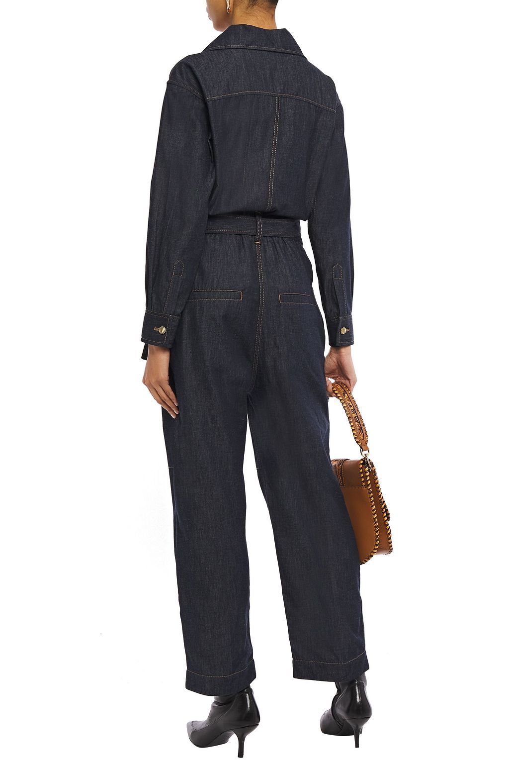 BRUNELLO CUCINELLI Belted denim jumpsuit