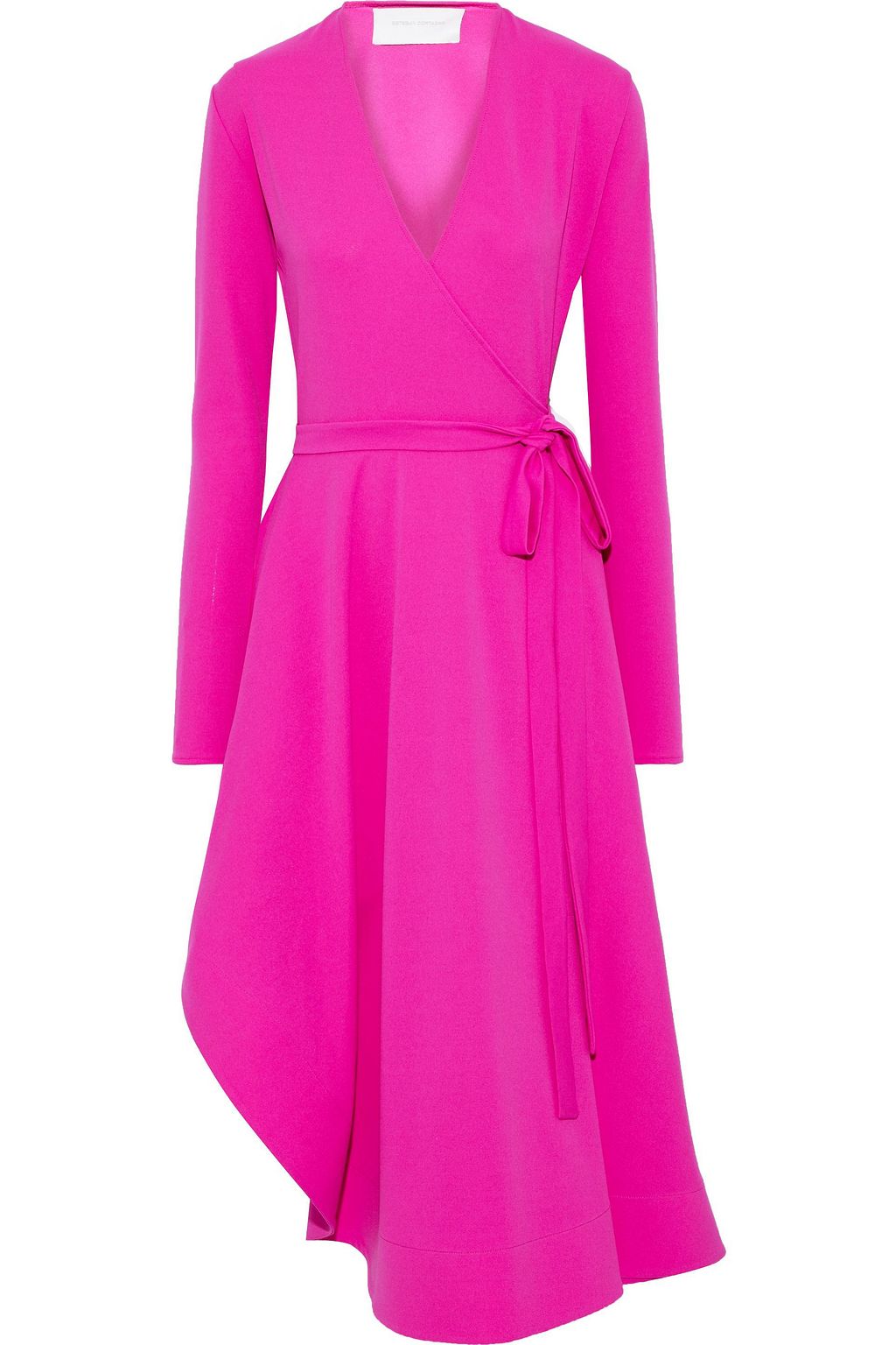 fuchsia wrap dress