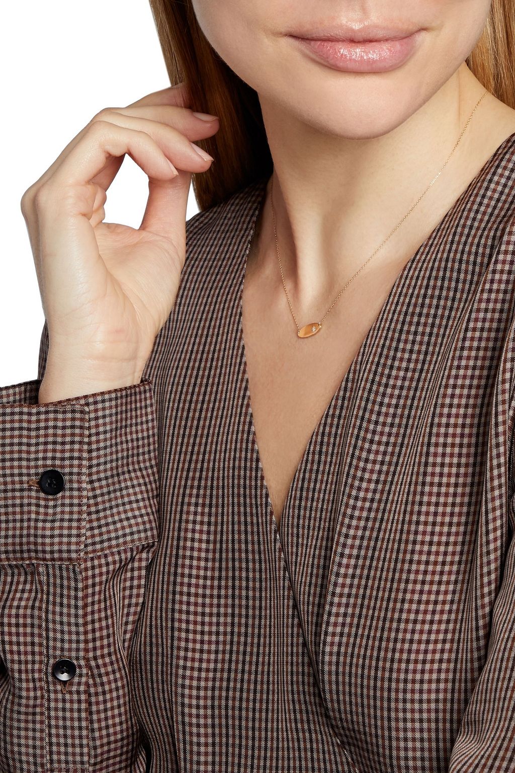 ADINA REYTER 14-karat gold diamond necklace