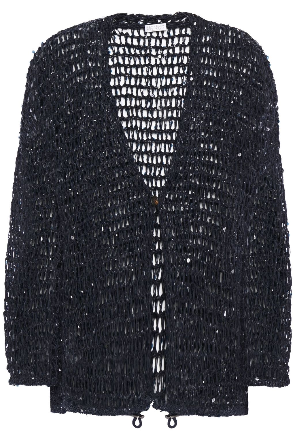 navy sequin cardigan