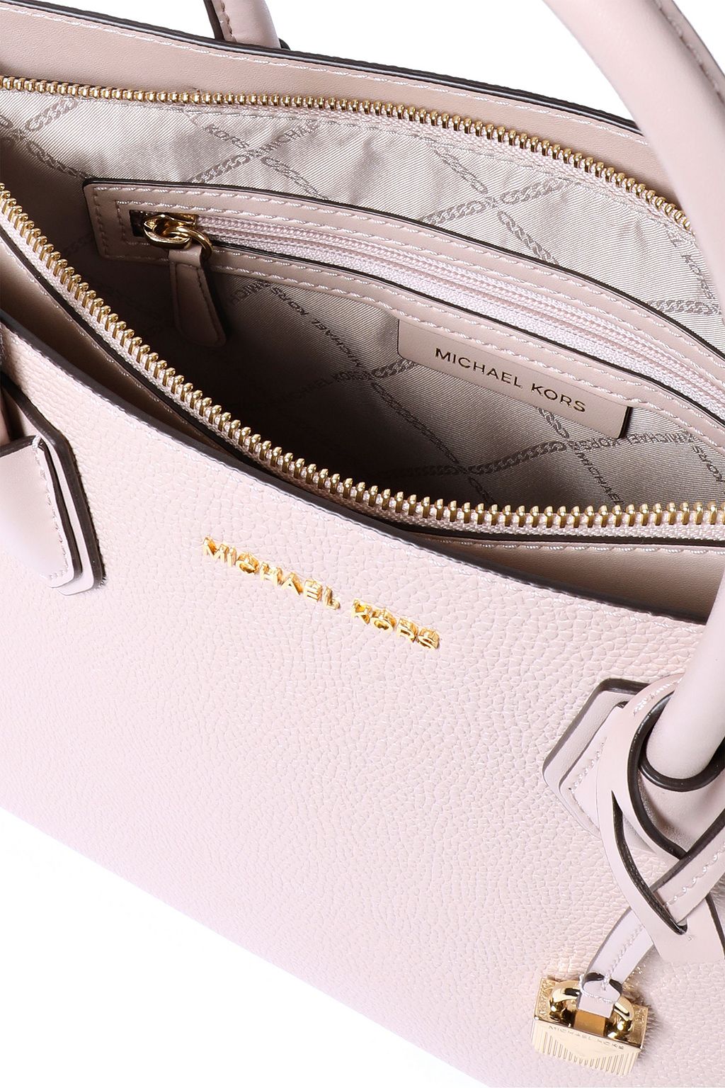 MICHAEL MICHAEL KORS Logo-appliquéd textured-leather tote