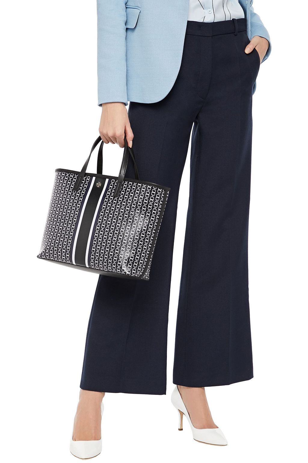 TORY BURCH Printed coated canvas shoulder bag