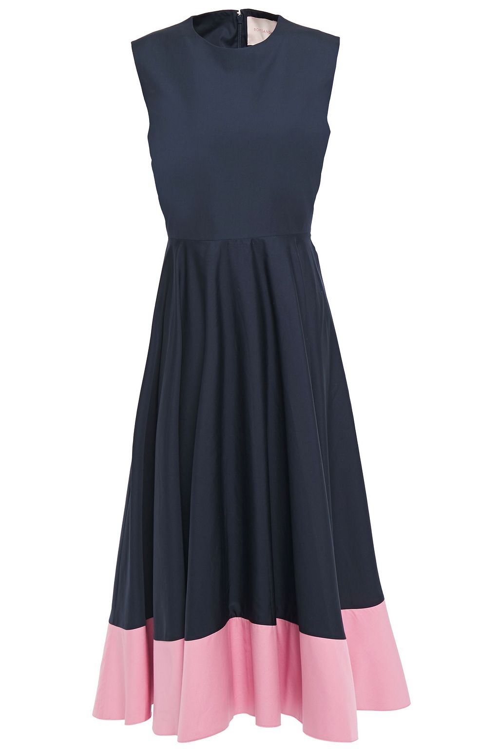 poplin midi dress