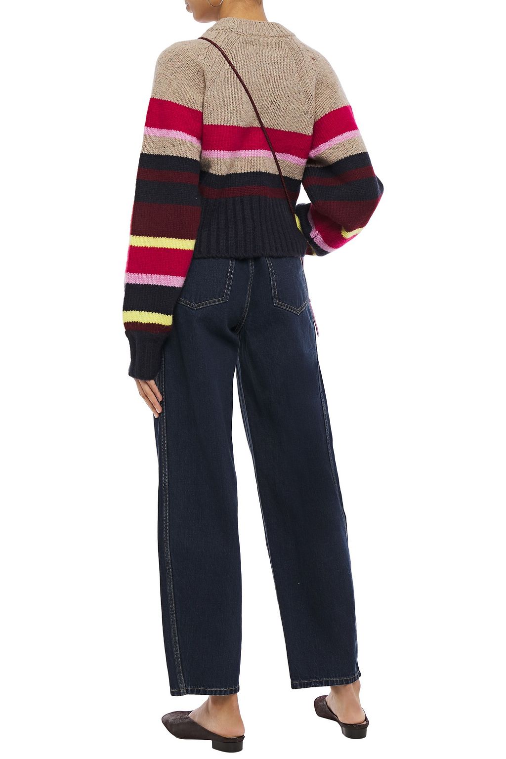 CURRENT/ELLIOTT Full Barrel high-rise wide-leg jeans