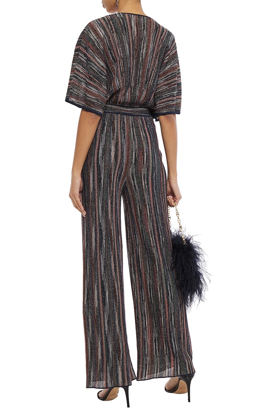 wide leg ribbed jumpsuit