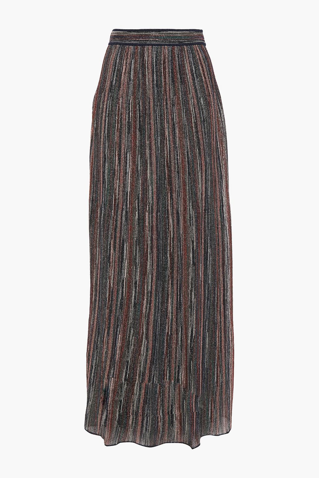 metallic maxi skirts