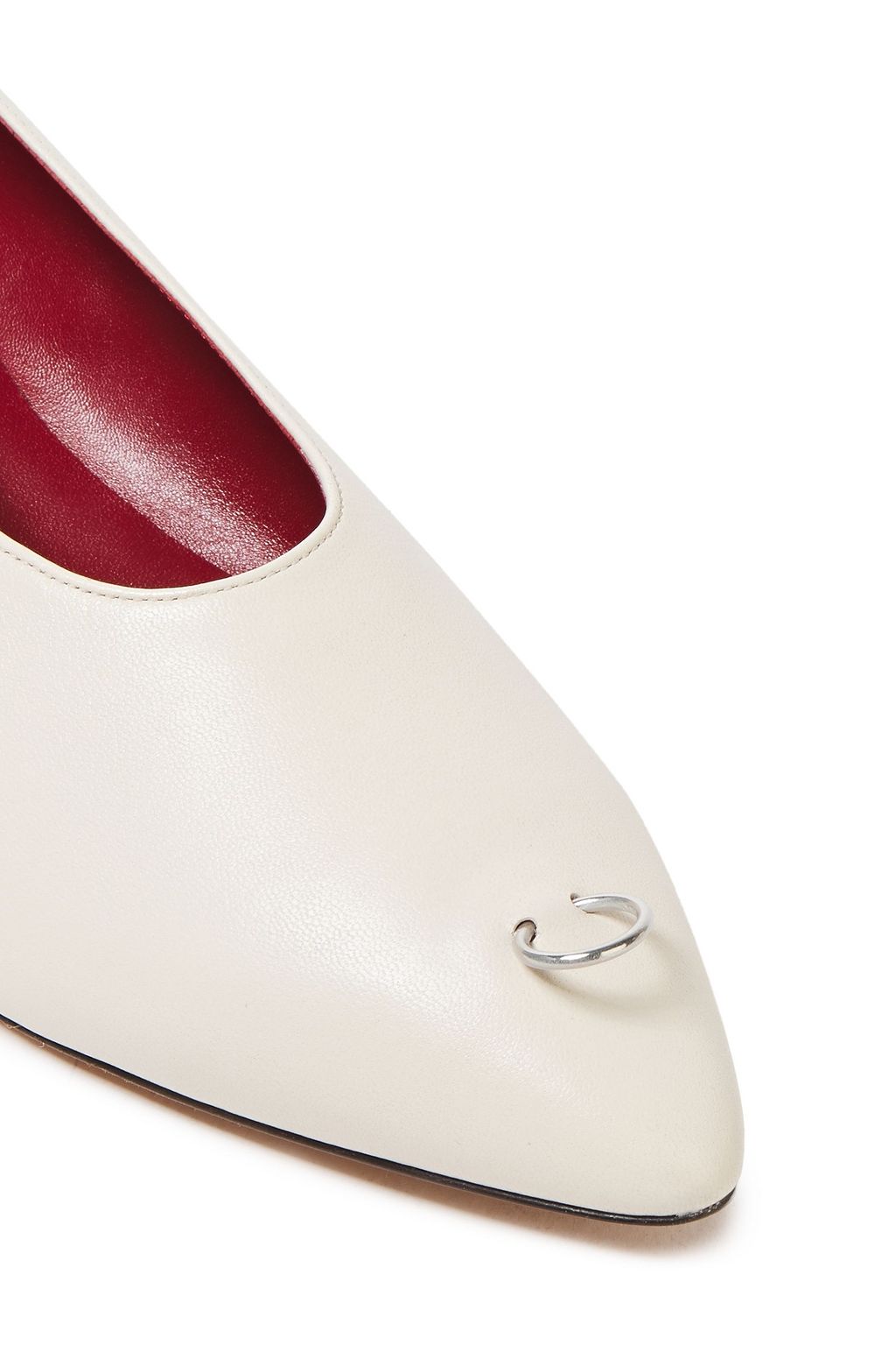 MARNI Embellished leather pumps