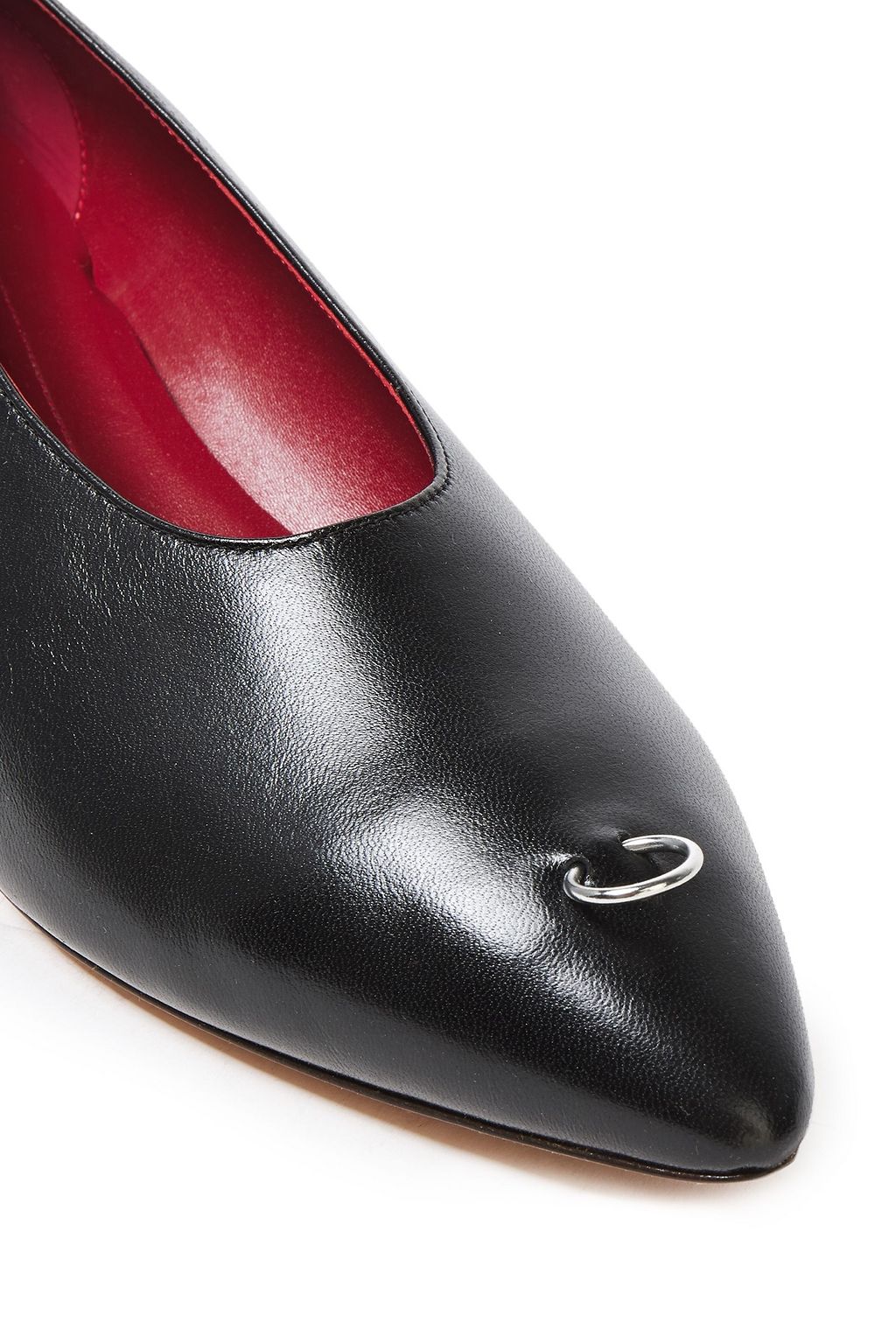MARNI Embellished leather pumps