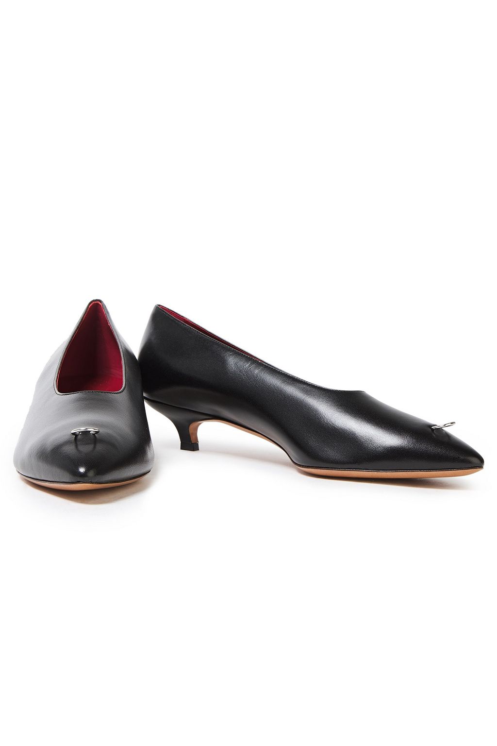 MARNI Embellished leather pumps