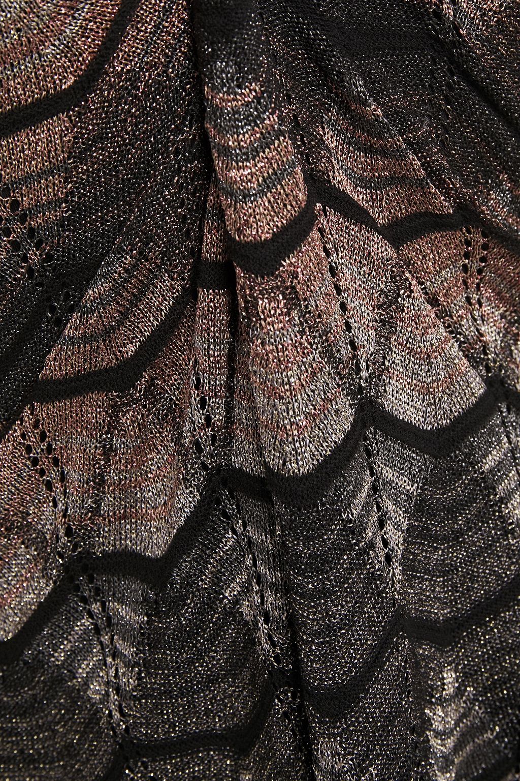 M MISSONI Metallic crochet-knit dress