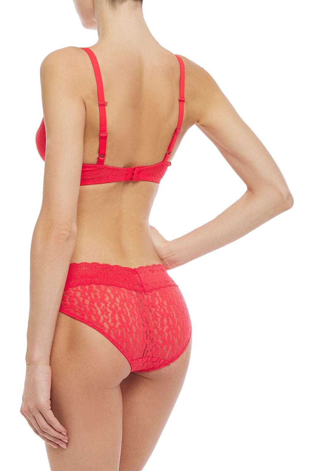 WACOAL Bow-embellished stretch-lace underwire bra