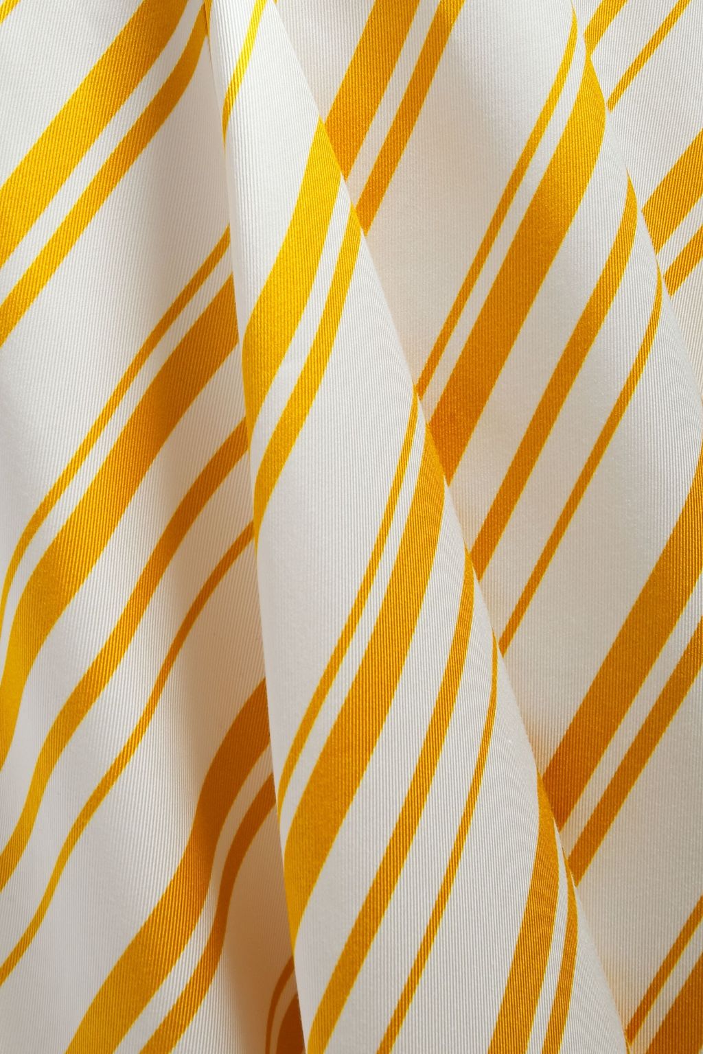 RACIL Ava pleated striped satin-twill maxi dress