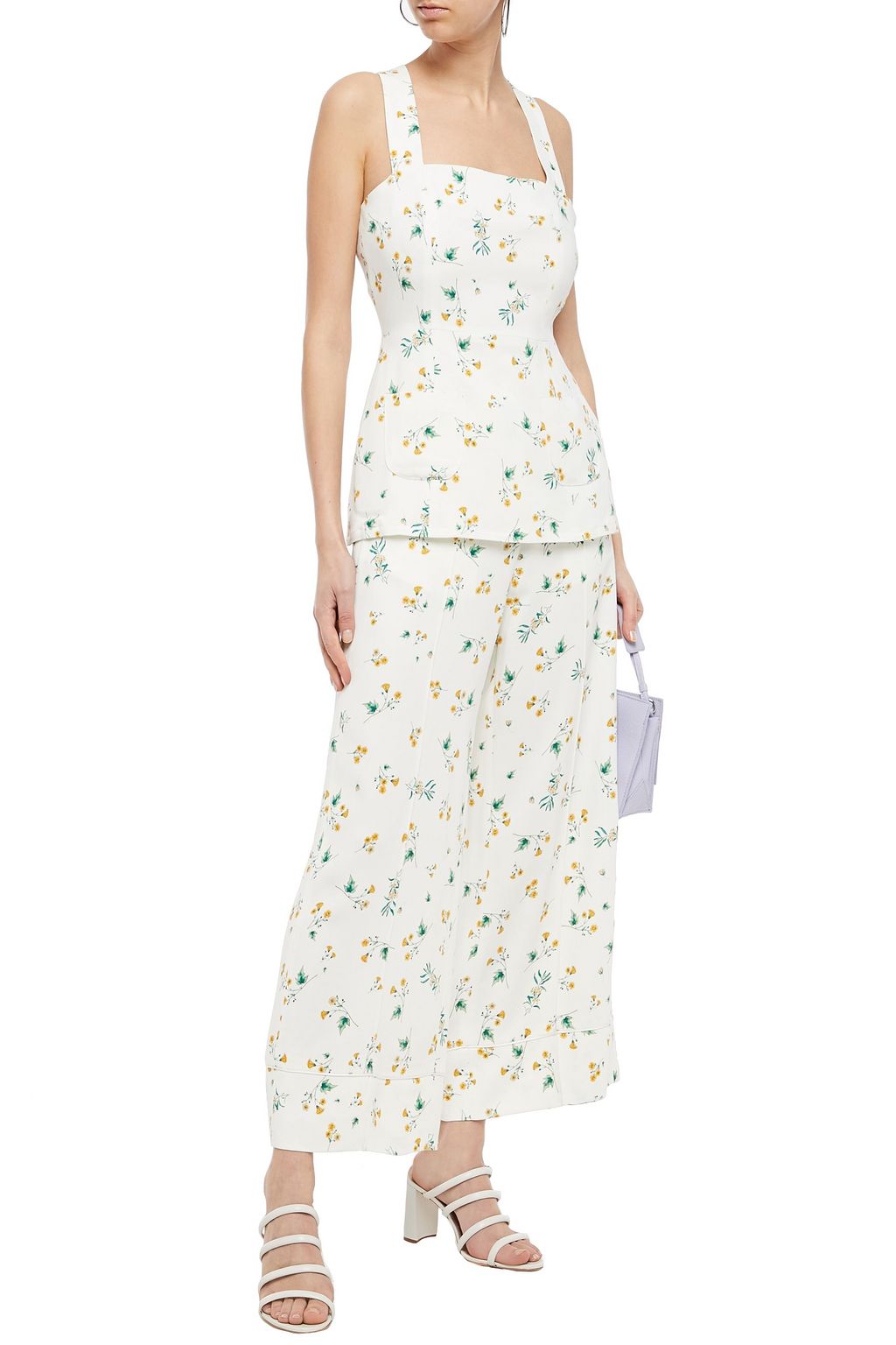 RACIL Desert floral-print crepe wide-leg pants
