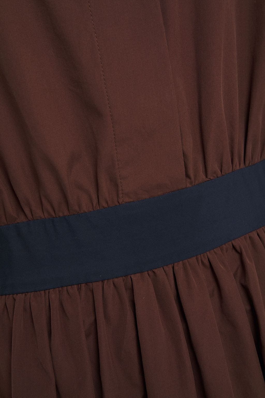 MARNI Pleated cotton-poplin midi dress