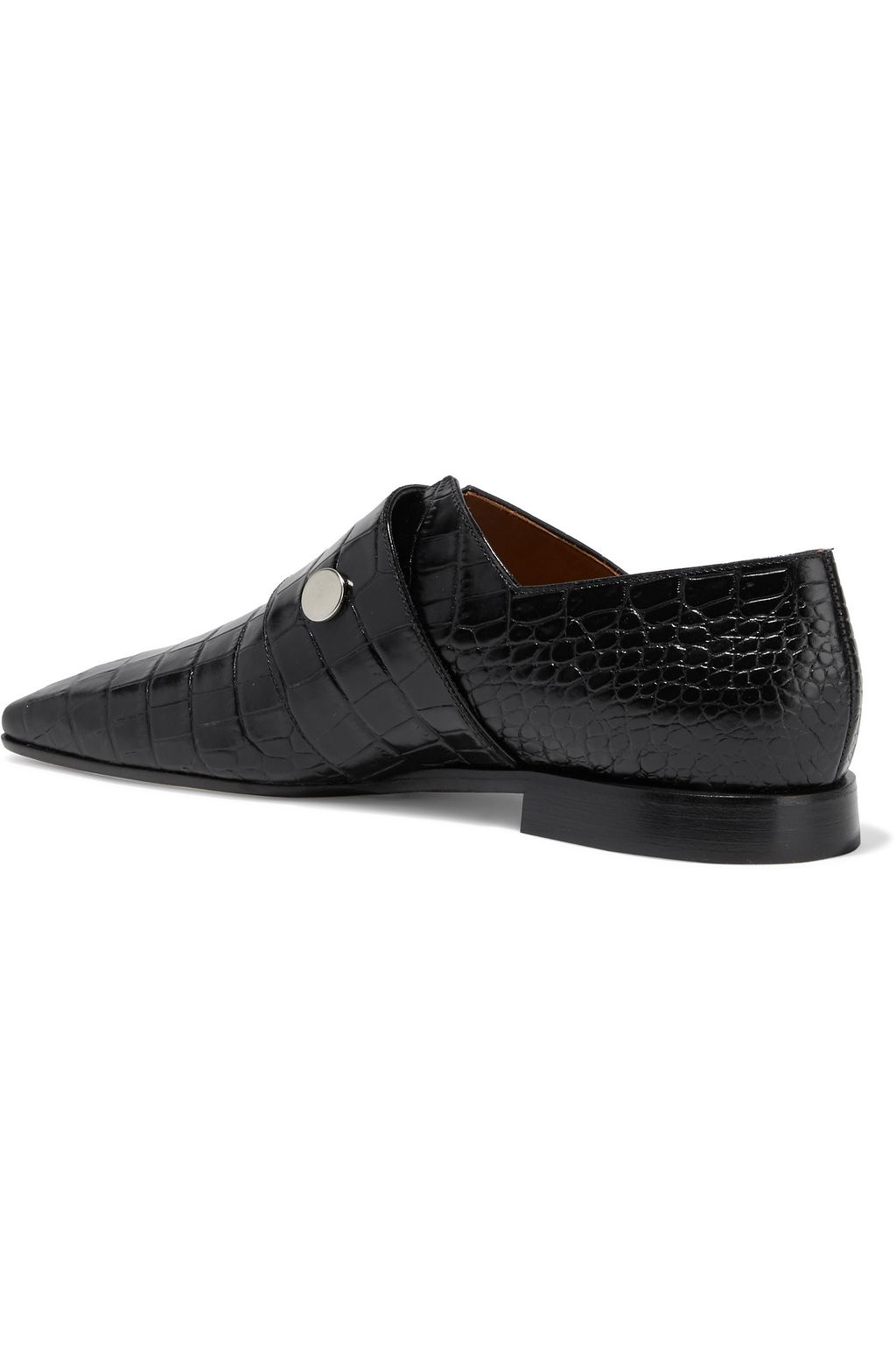 VICTORIA BECKHAM Croc-effect leather loafers