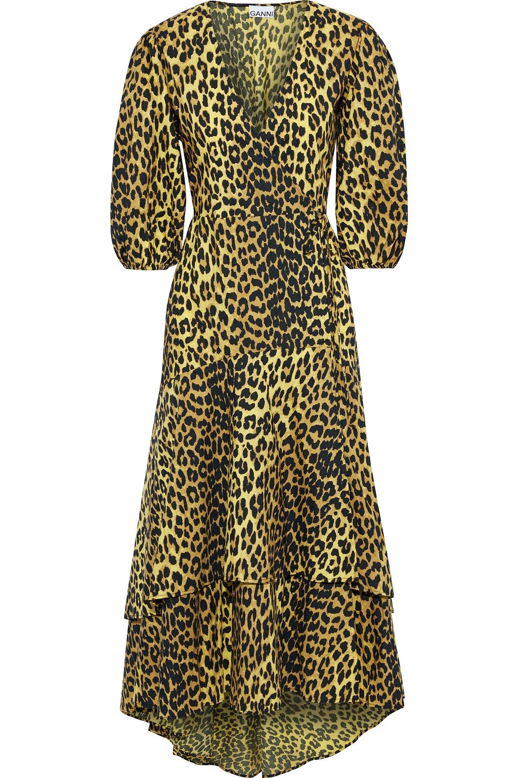 leopard dress ganni