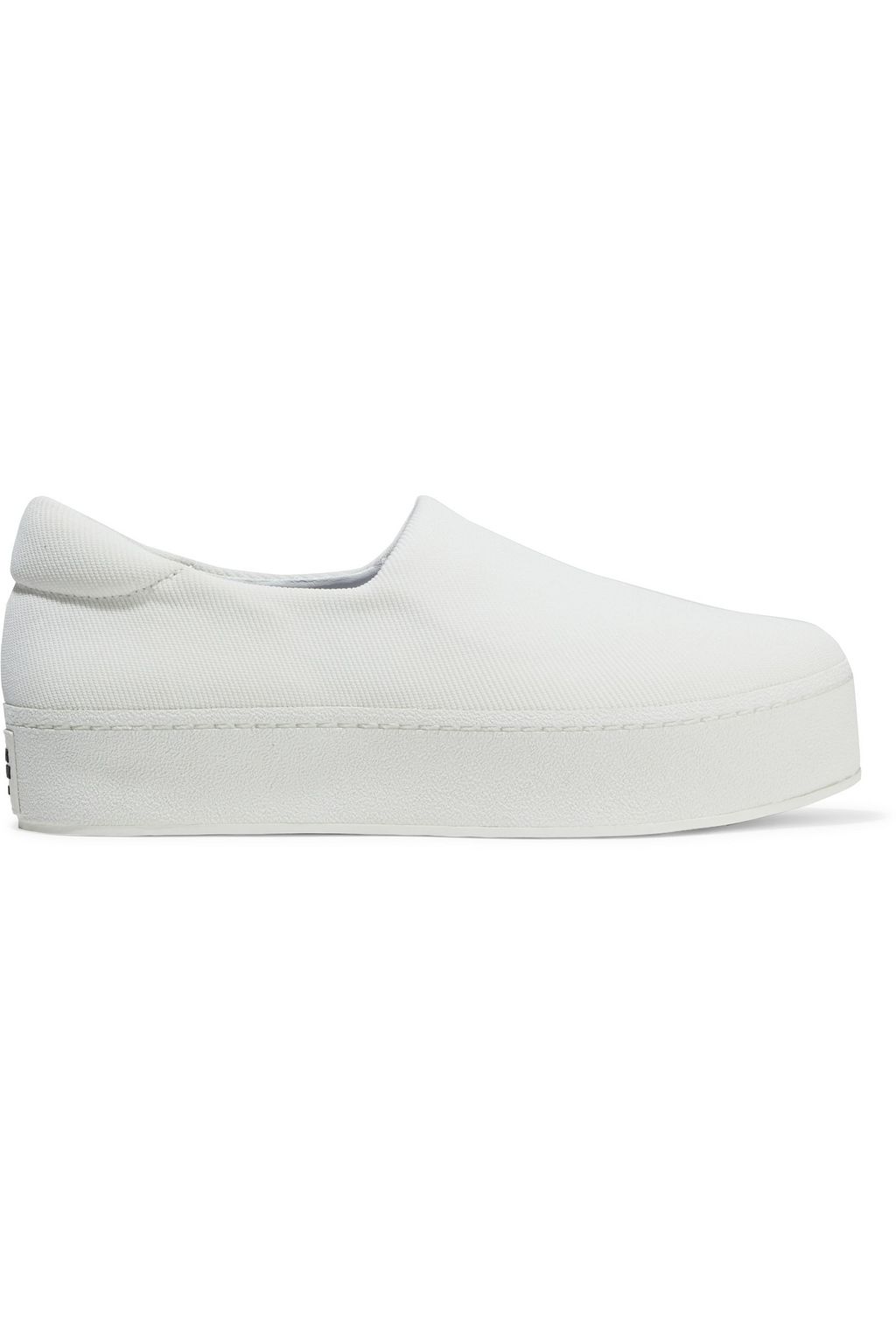 Ivory Cici twill platform slip-on 