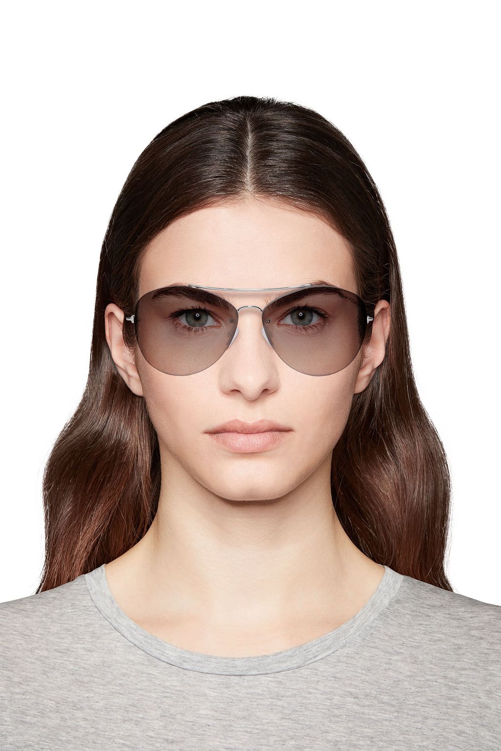 TOM FORD Margret aviator-style gold-tone sunglasses