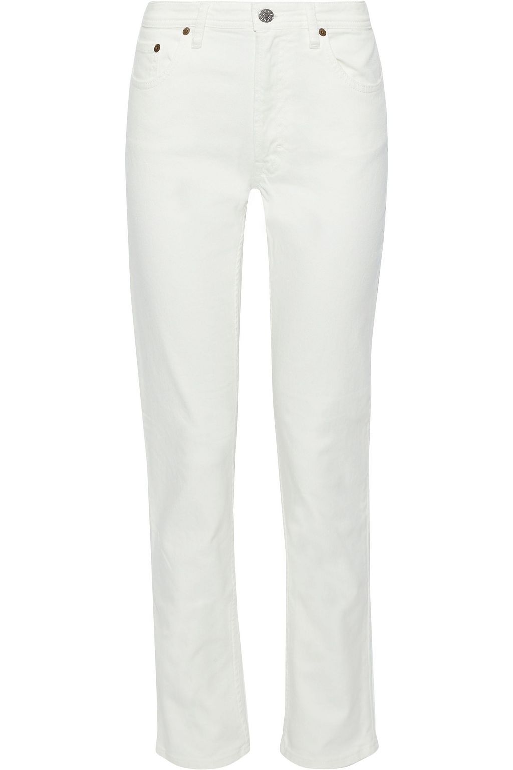 acne white jeans