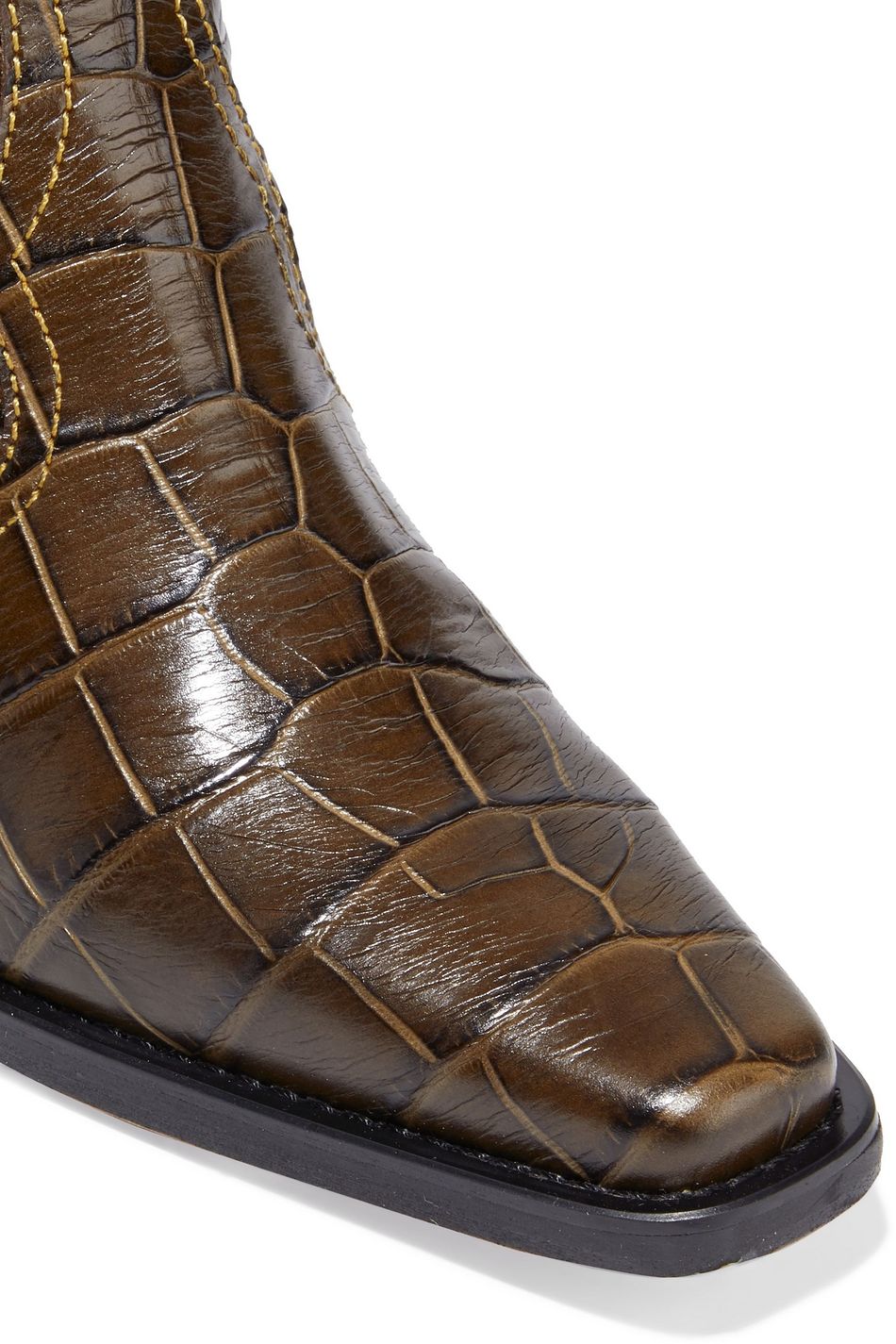 green croc ankle boots