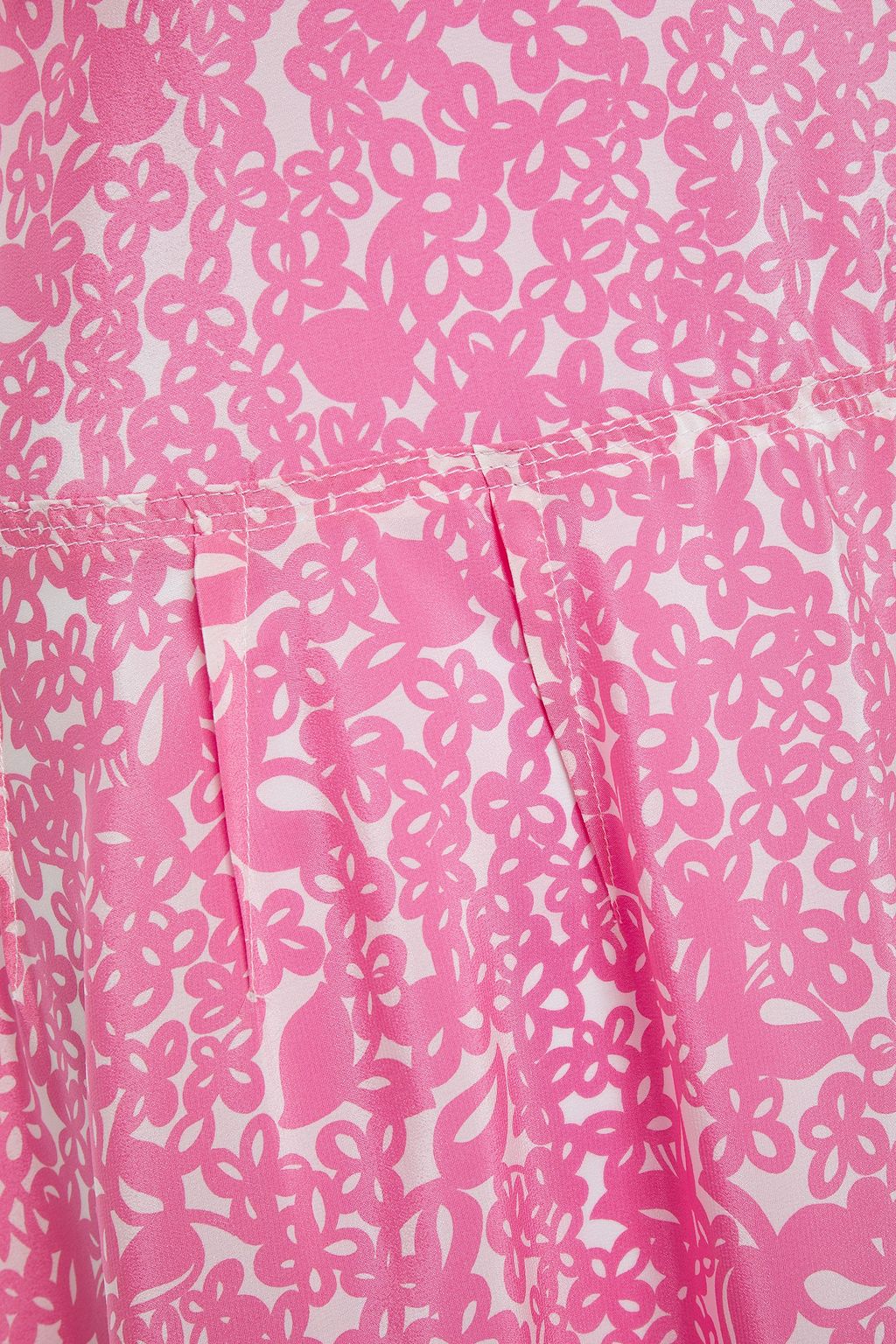 MARNI Lylee pleated printed silk-crepe midi dress