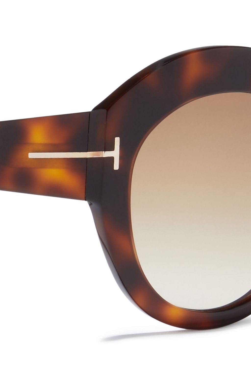 TOM FORD Round-frame acetate sunglasses