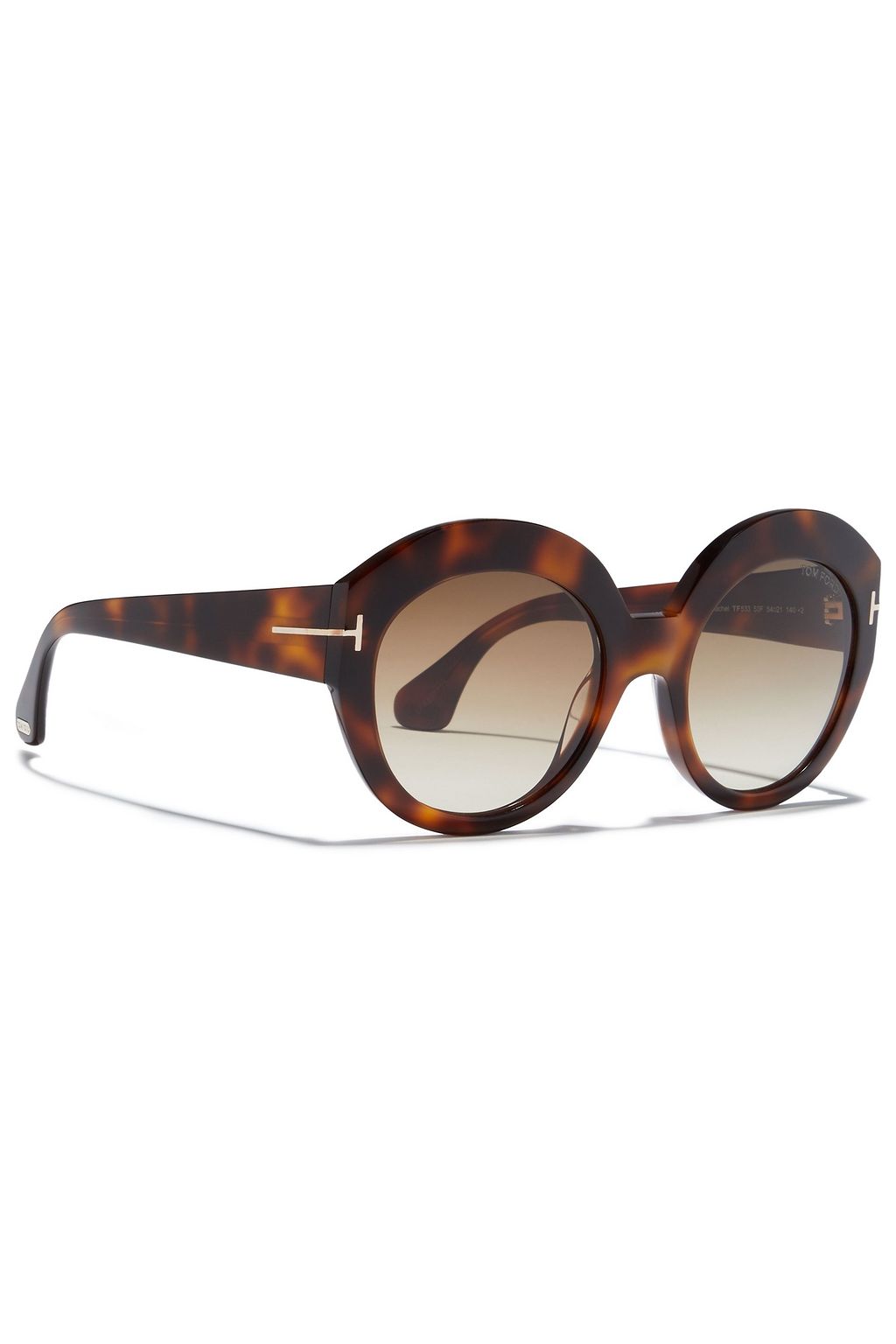 TOM FORD Round-frame acetate sunglasses