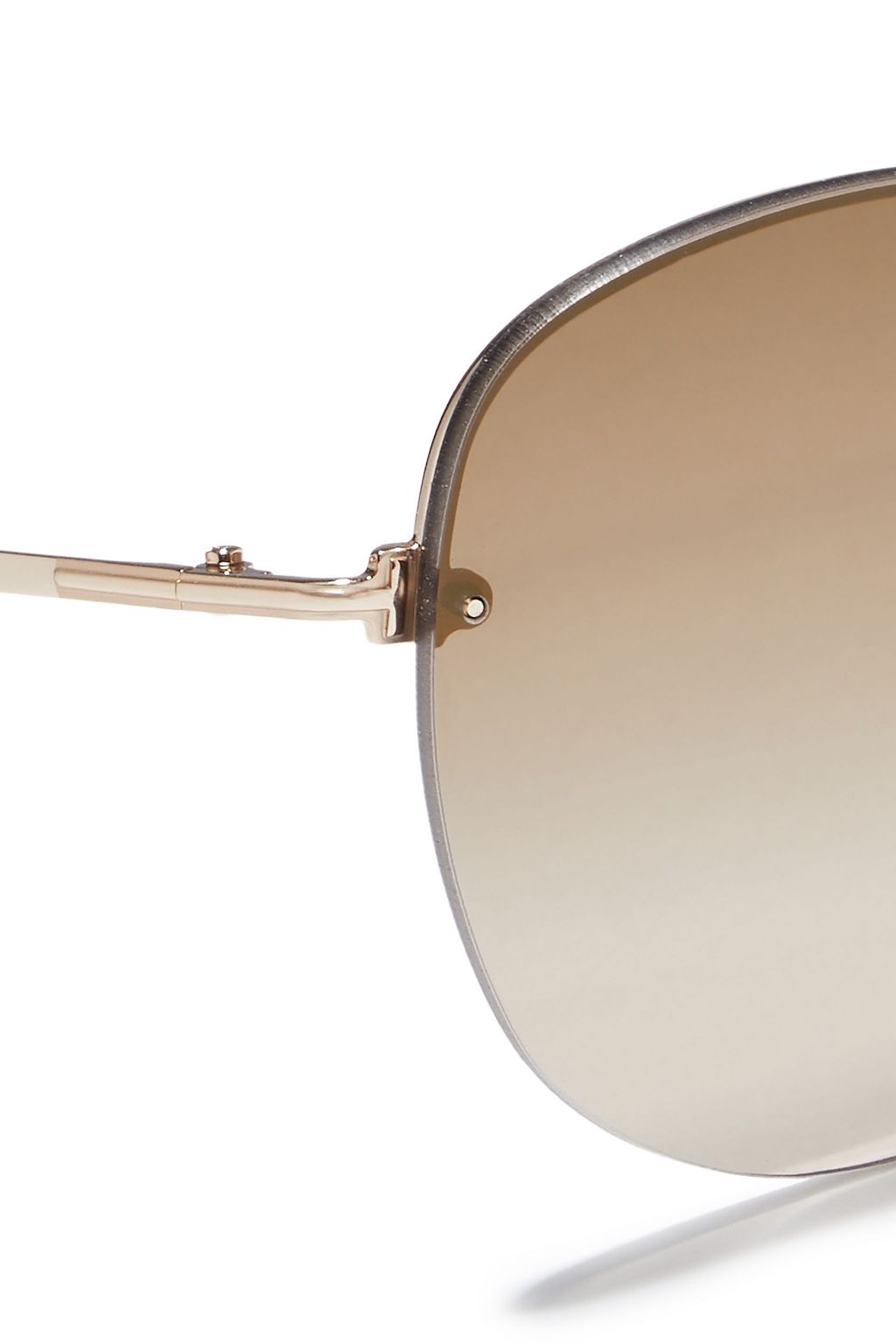 TOM FORD Margret aviator-style gold-tone sunglasses