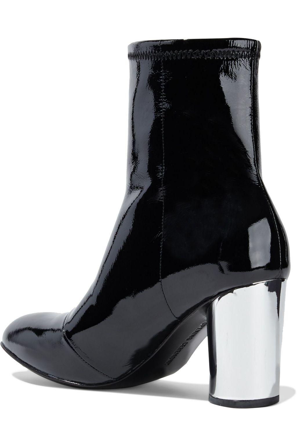 Black Dylan crinkled patent-leather sock boots | Sale up to 70% off ...