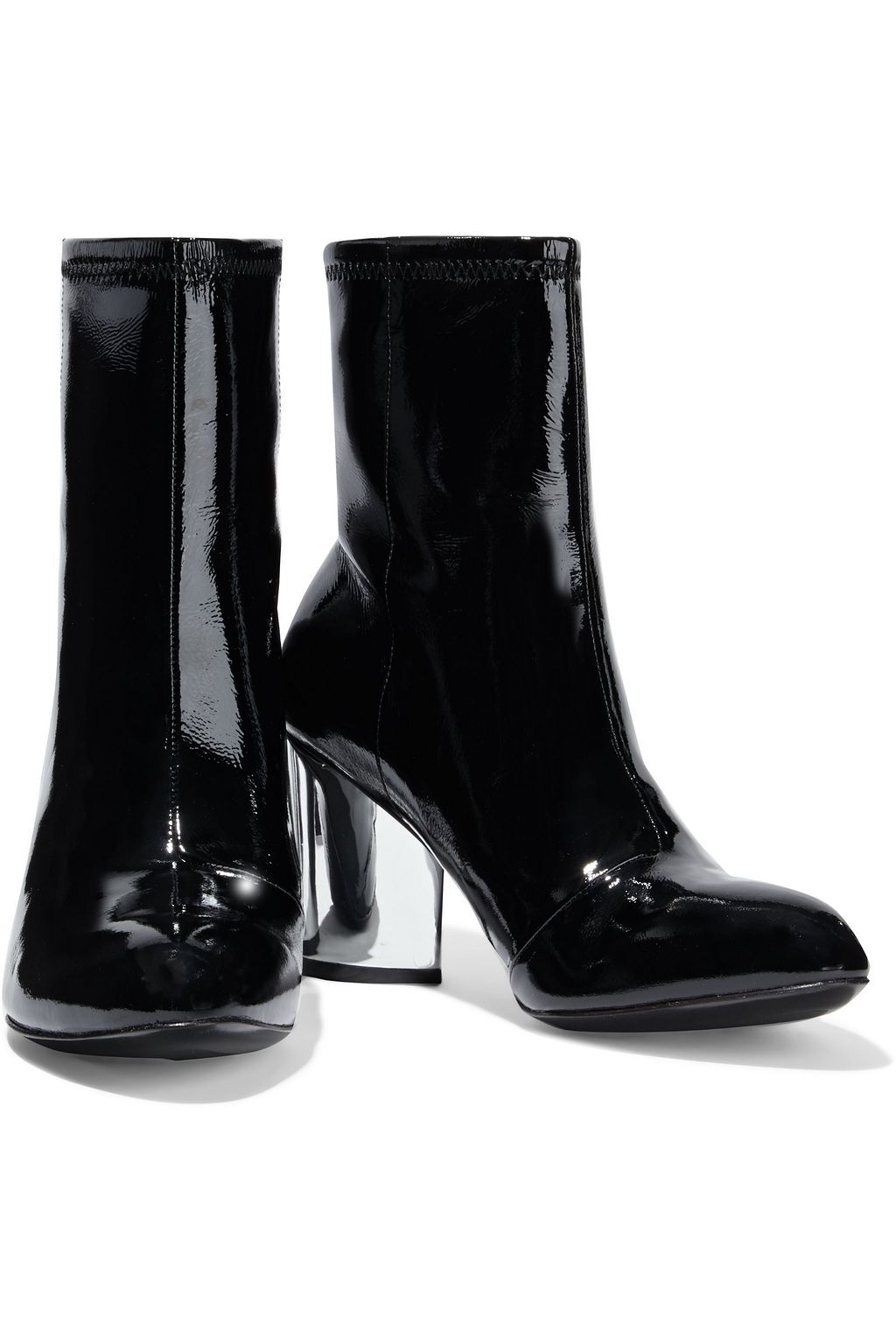 OPENING CEREMONY Dylan crinkled patent-leather sock boots