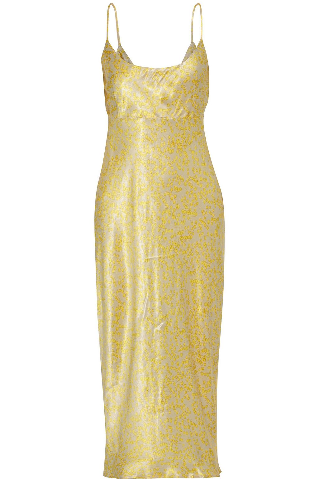 ganni dress yellow