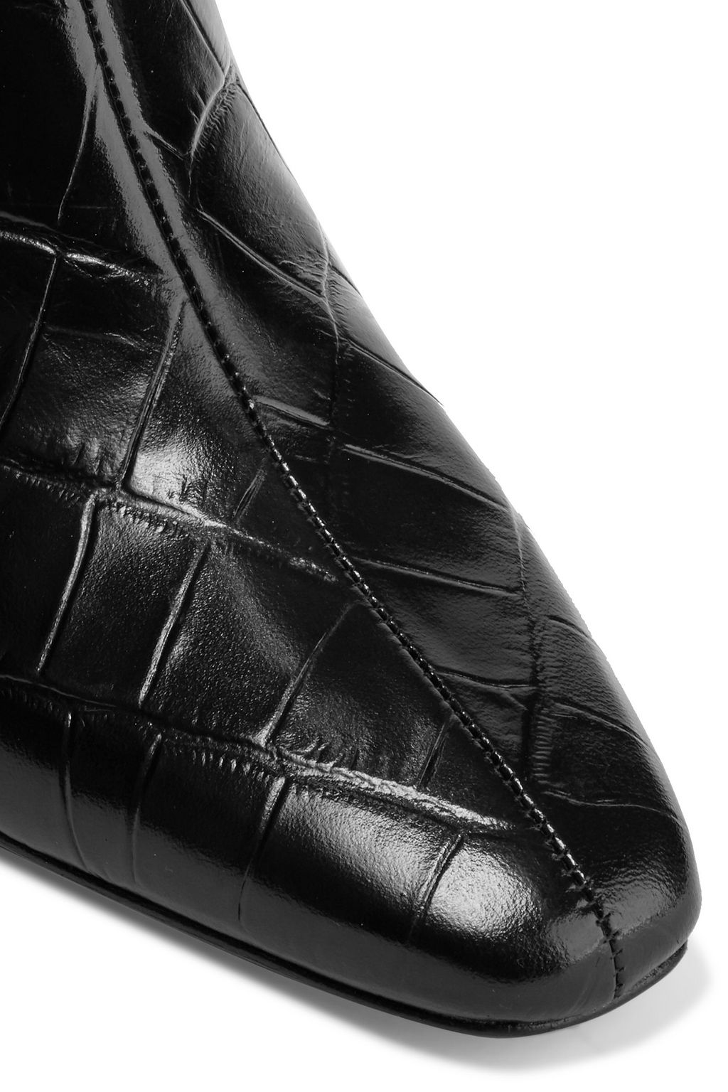 SIGERSON MORRISON Paislee croc-effect leather knee boots