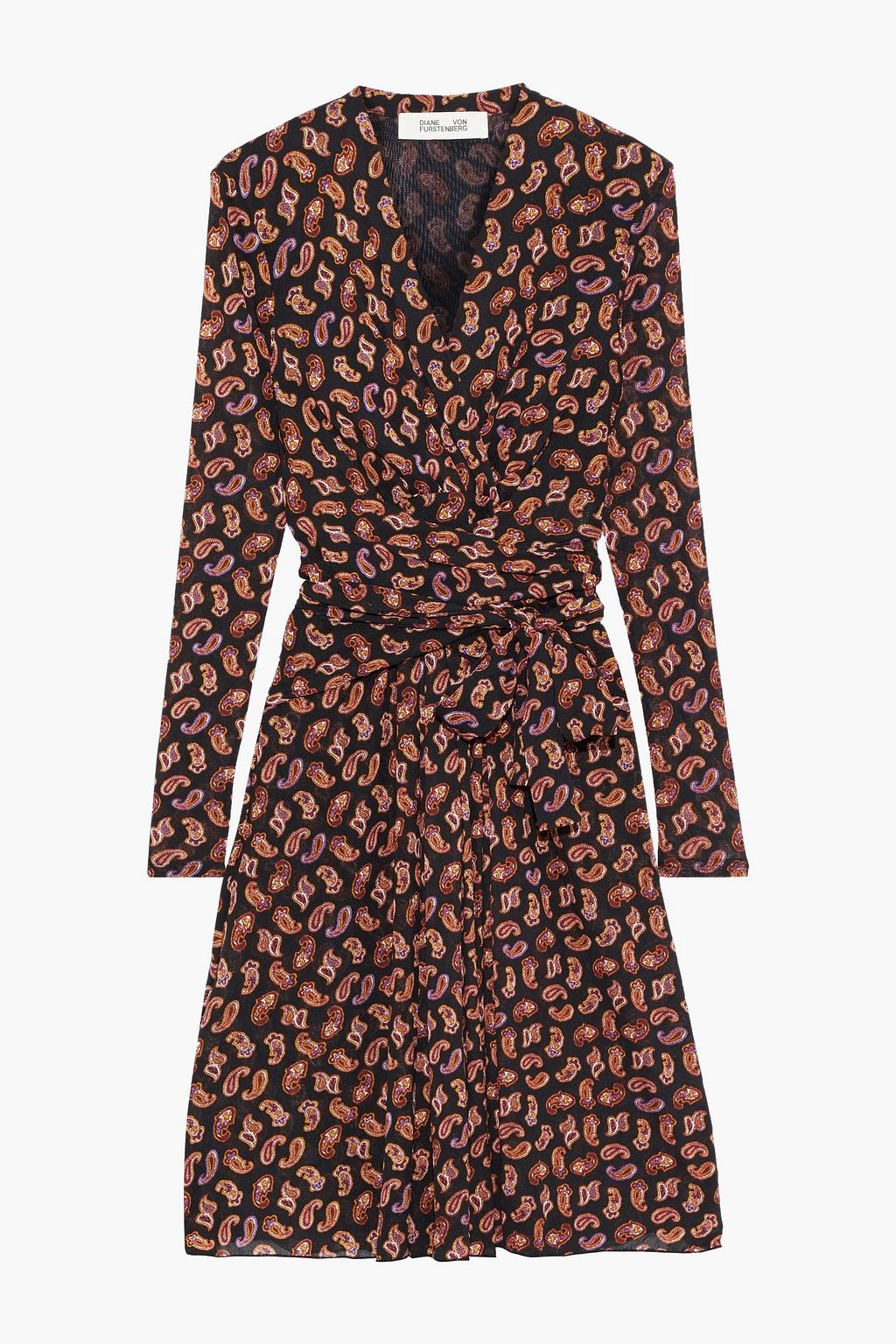 wrap mesh dress