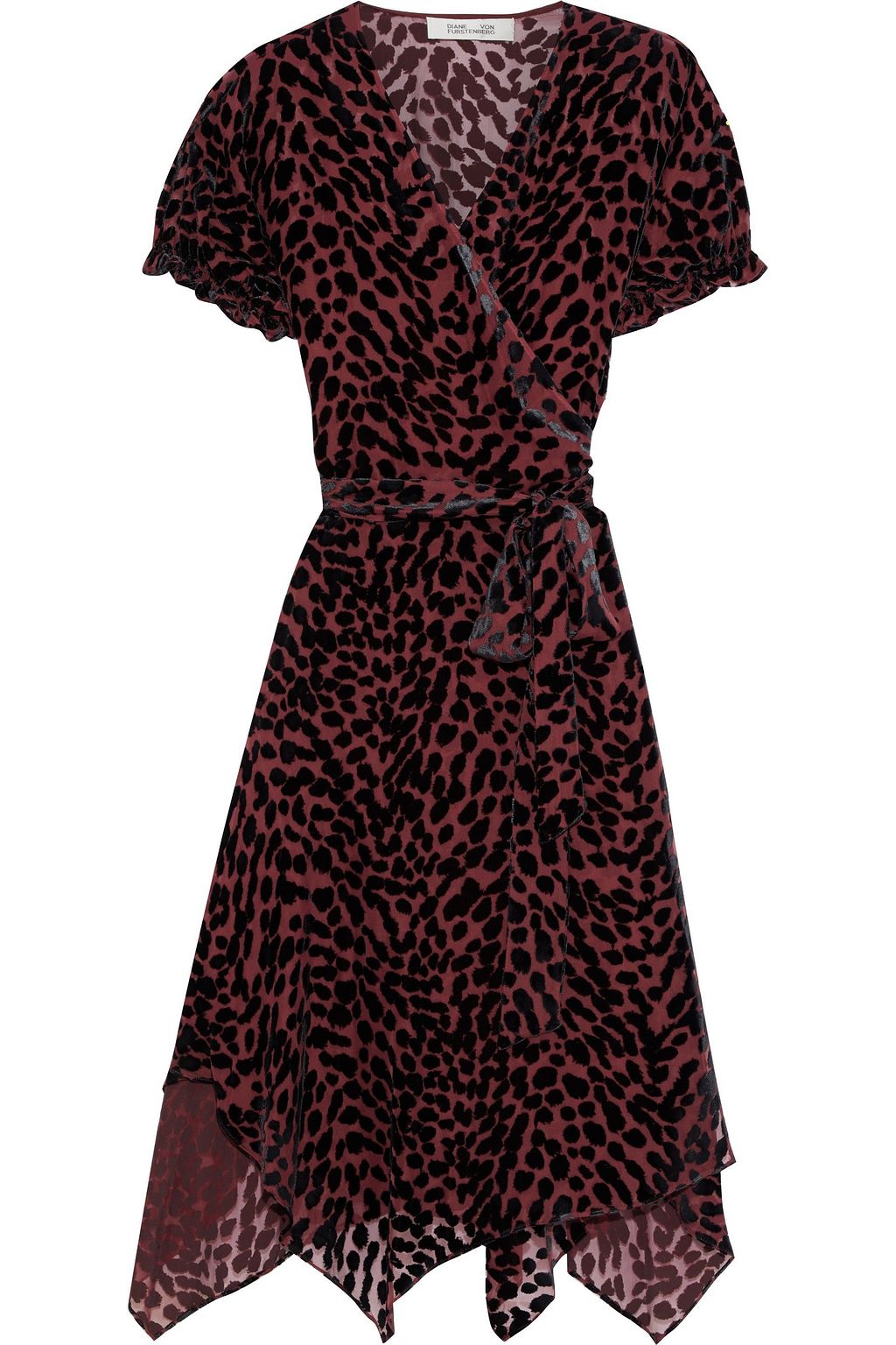 dvf velvet wrap dress