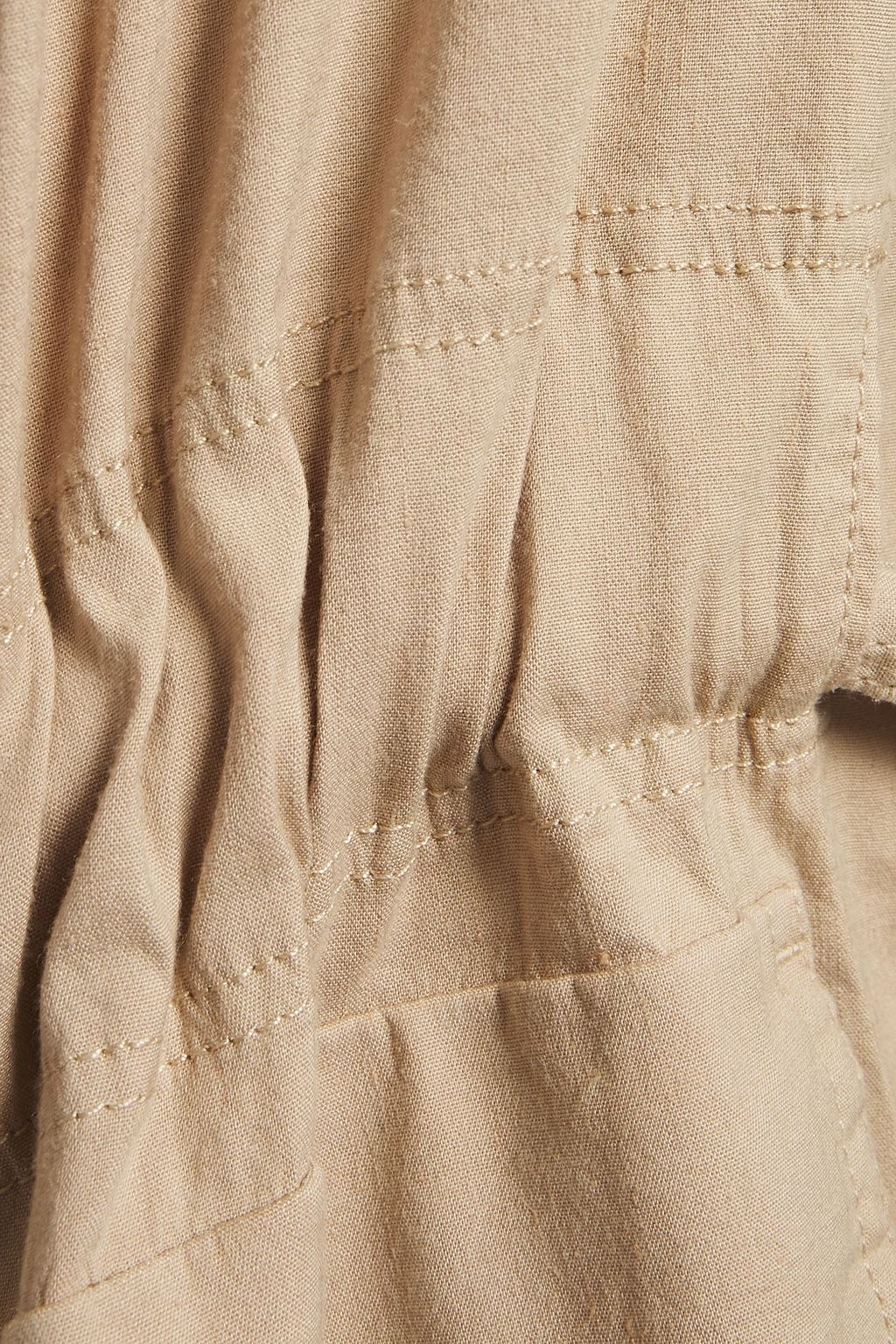 VINCE. Belted linen-blend jacket